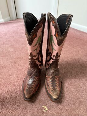 Allens Boots Brown leather Western Boots